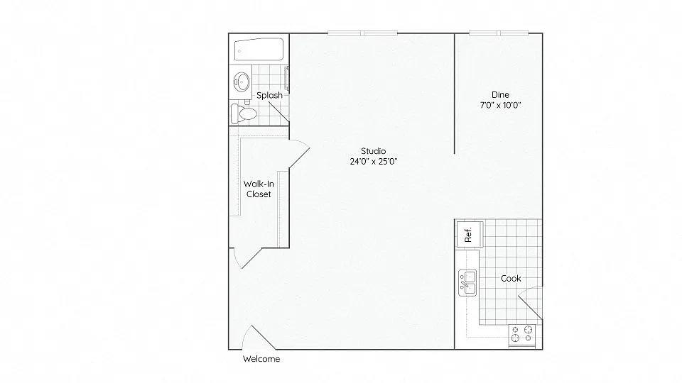 Floor plan Studio