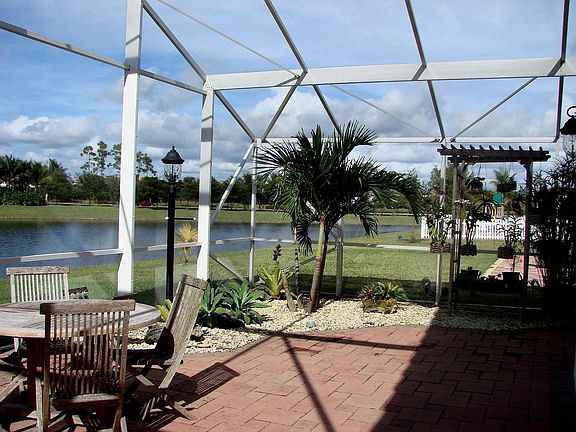 Screened porch from inside