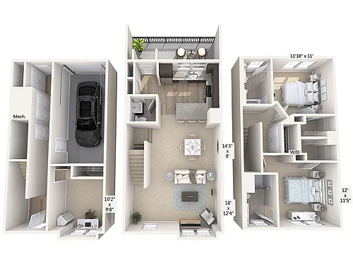 Floor plan B6T-1645sq-Stainless