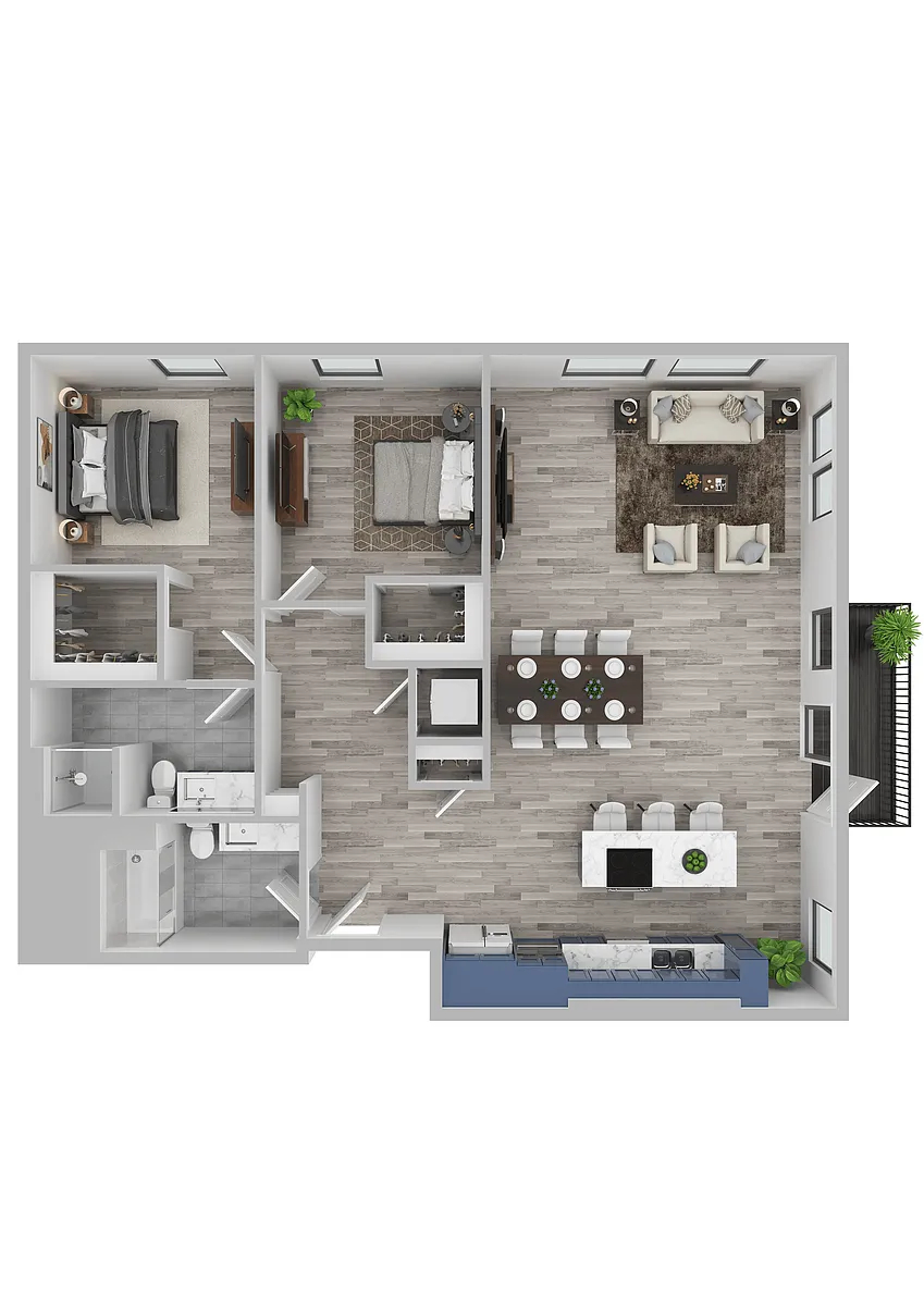 Floor plan Broadrock - 2 Bed C1 (Diamond)