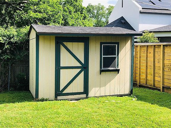 Large storage shed. 