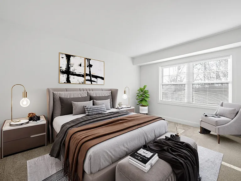 Bedrooms are complete with ample closet space
