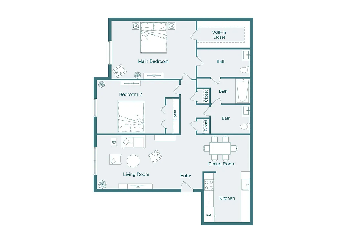 Floor plan B1