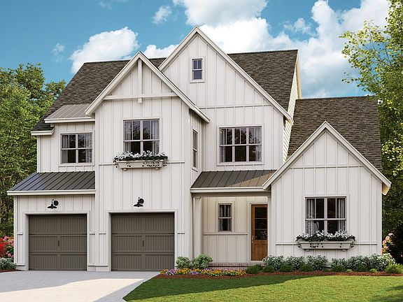 Monterey - Modern Farmhouse h 2-Car Front Load Garage Note Renderings may show optional featu