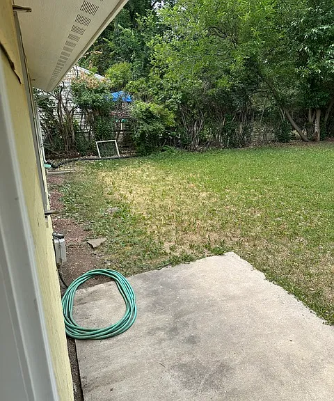 Back yard patio.