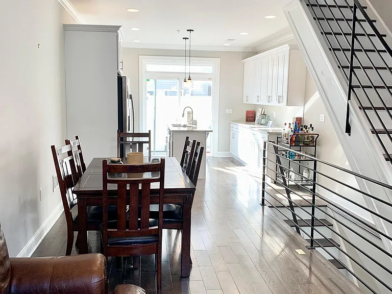 Dining area and kitchen