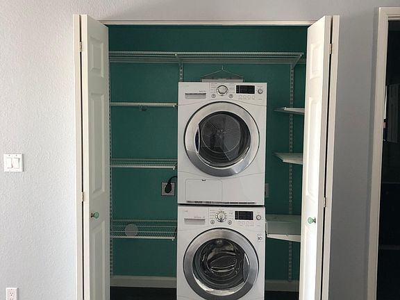 Laundry and storage. Washer/Dryer included.
