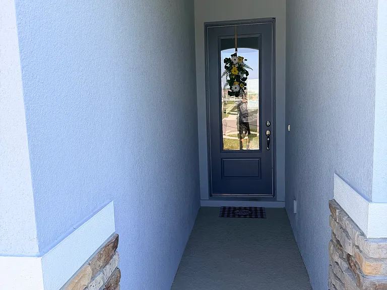 8 foot front entrance door!!
