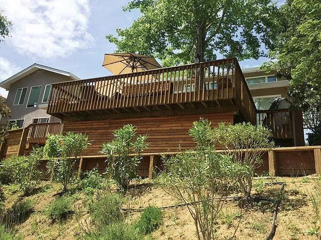 Back view of home