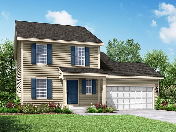 Fulton floorplan Colonial elevation William Ryan Homes