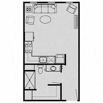 Floor plan Studio