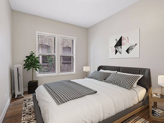 Staged bedroom