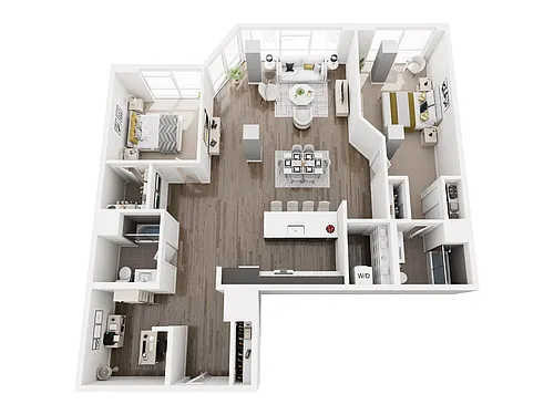 Floor plan 2x2 E Den PH