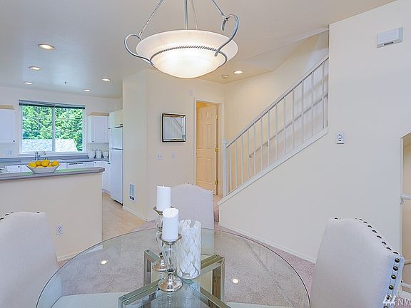 Open kitchen and dining room
