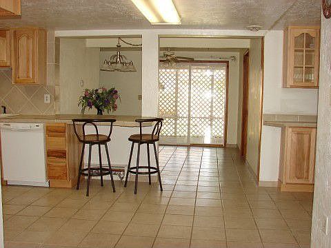 Kitchen to dining area