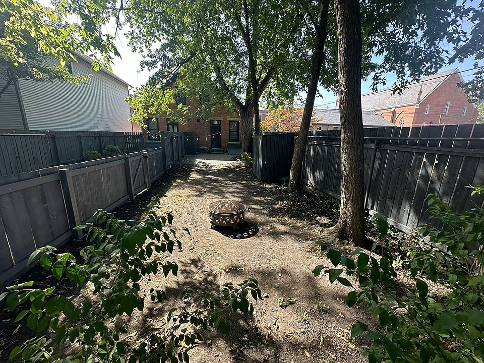 View of the private backyard