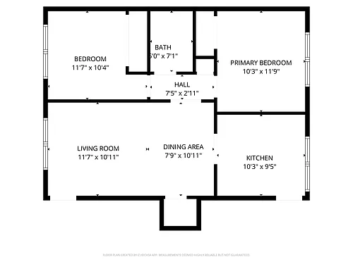 Floor plan 2 Bedroom Garden