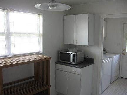 Kitchen and laundry room
