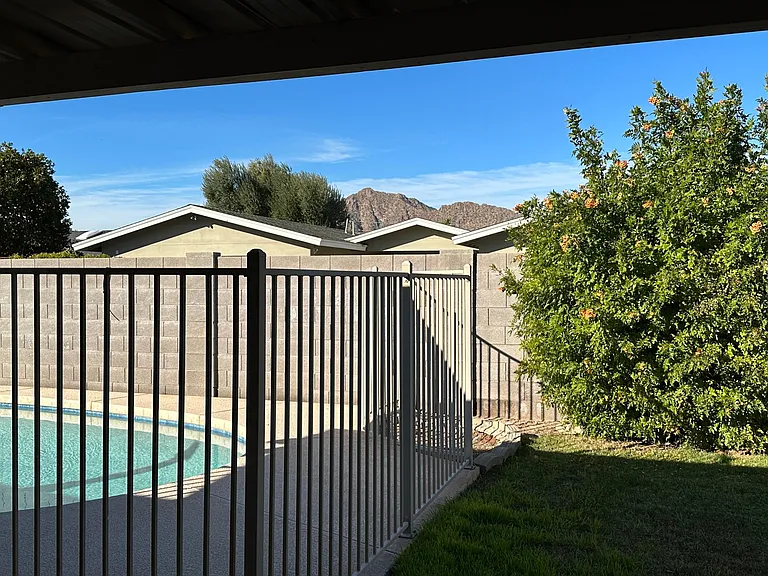 View of Camelback Mountain from patio