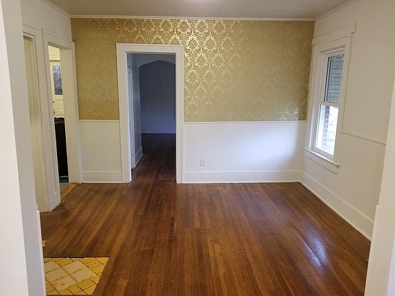 Dining Room with Super Fun Wallpaper