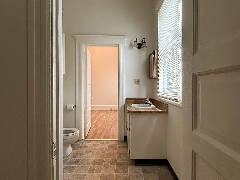 looking from bedroom #2 into bathroom #1 (jack-and-jill)