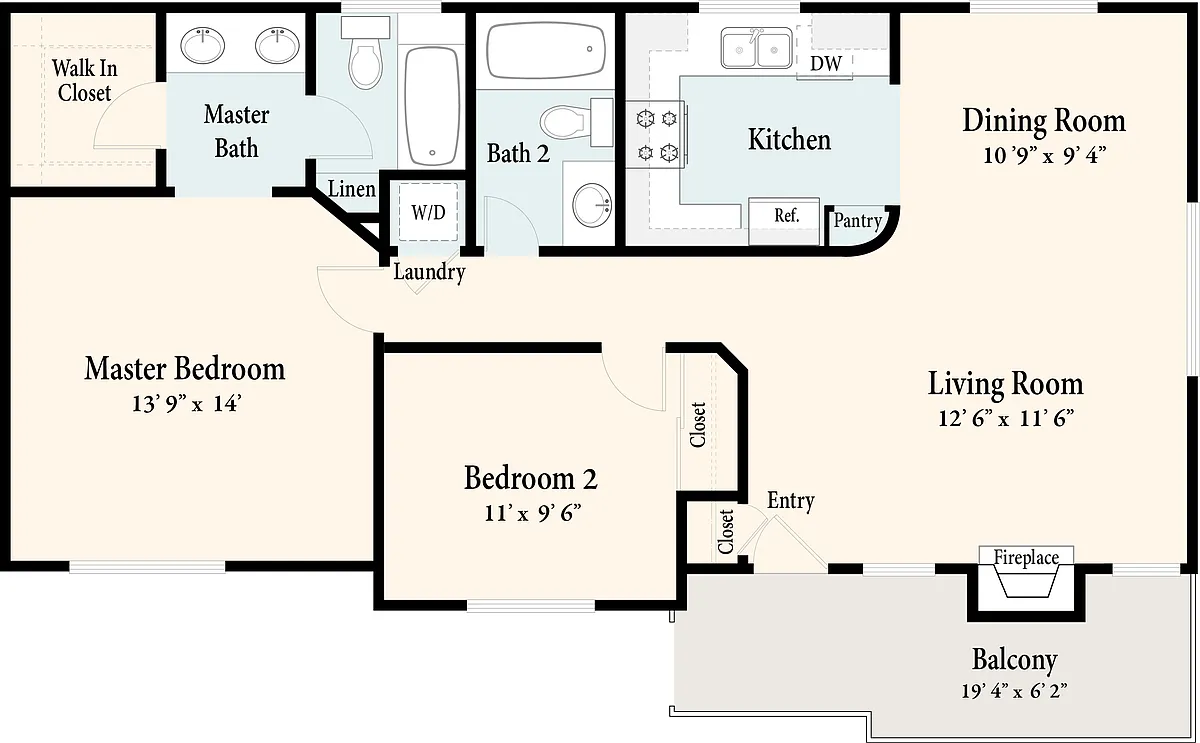 Floor plan The Ensenada
