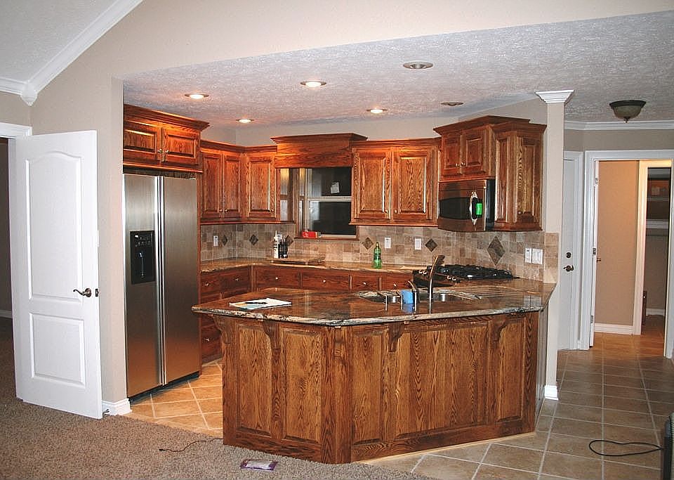 Kitchen open to LR