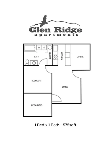 Floor plan 1 Bed 1 Bathroom