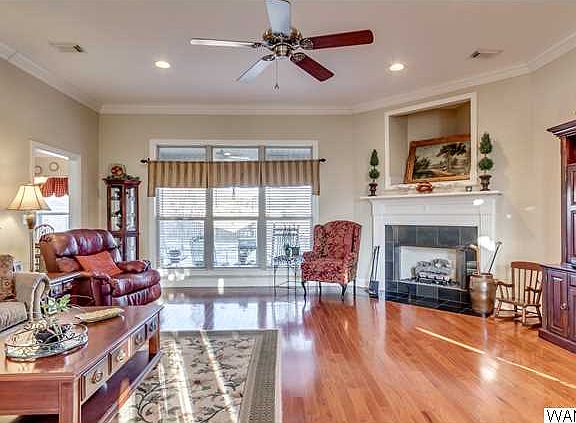 Warm up on those cold nights by the gas log fireplace