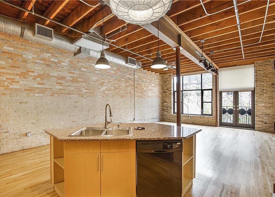 Tons of natural light flood the room.