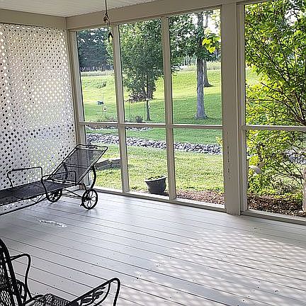 Beautiful screened in porch.