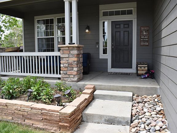 Front door and porch