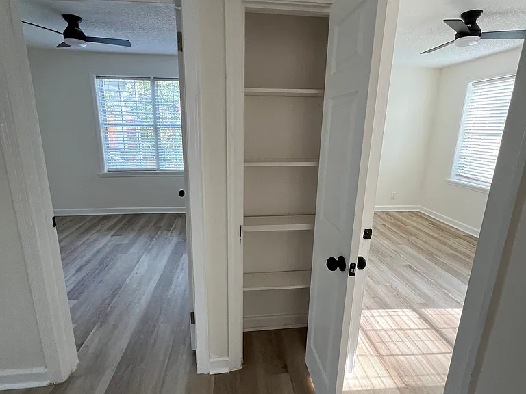 Hallway closet.