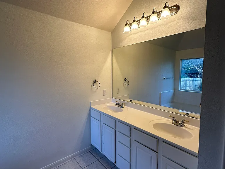 Master bath vanity