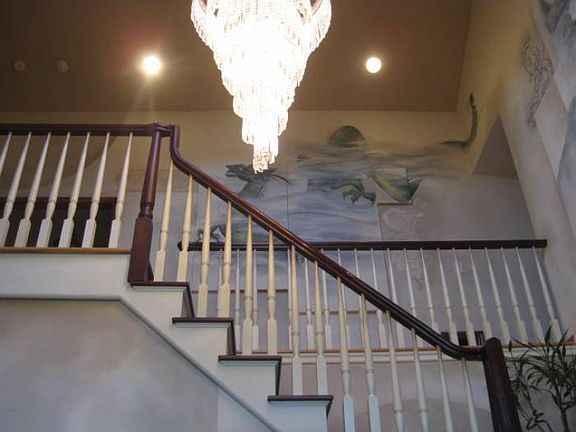 Dramatic two story entry
