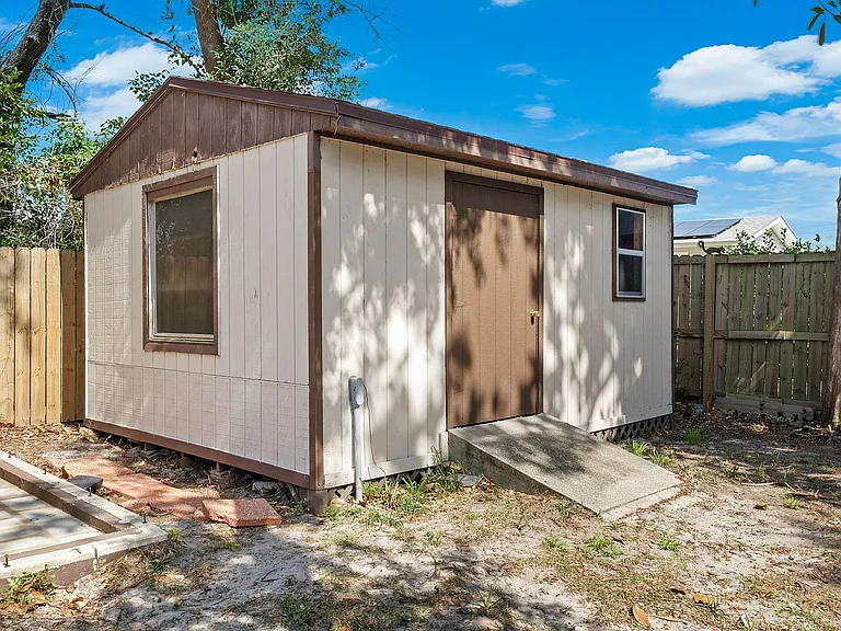 More storage space OR a workshop.