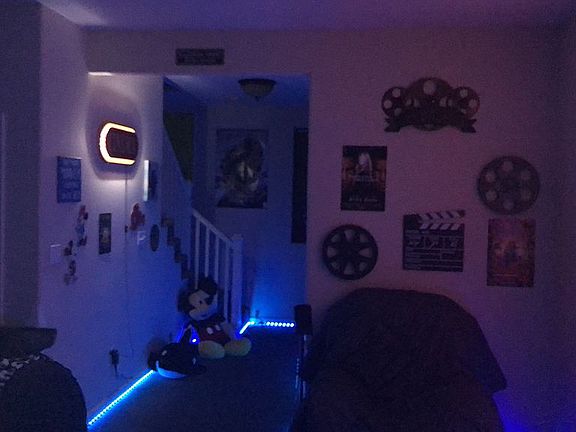 Basement, theater room 