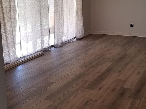 Living room and sliding door to patio