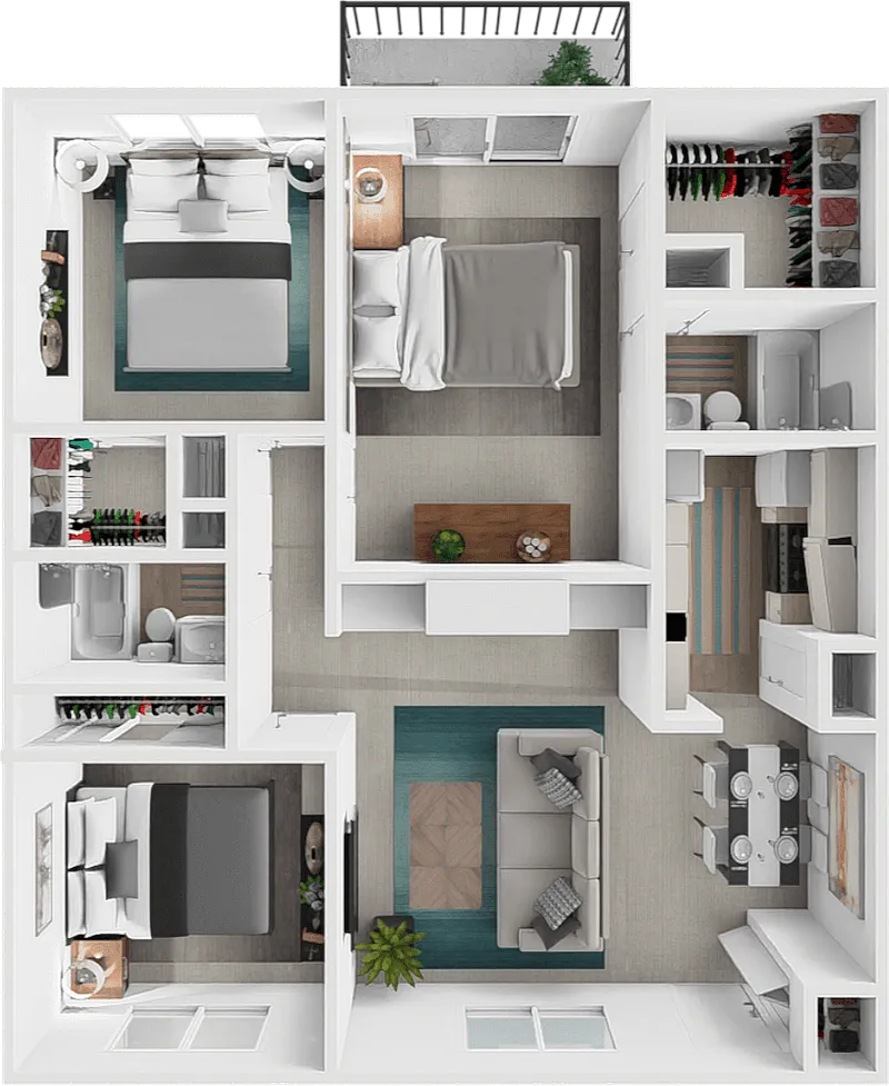 Floor plan 3 bedroom 2 bath