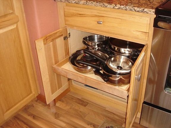 Pull Out Shelving in Kitchen