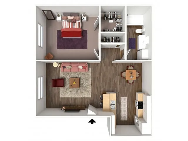 Floor plan 1X1