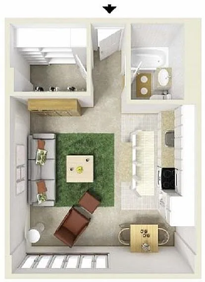 Floor plan Studio