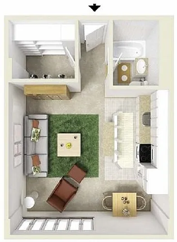 Floor plan Studio