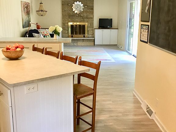 Kitchen view to family room