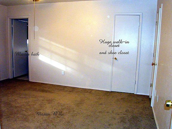 sequestered master bedroom