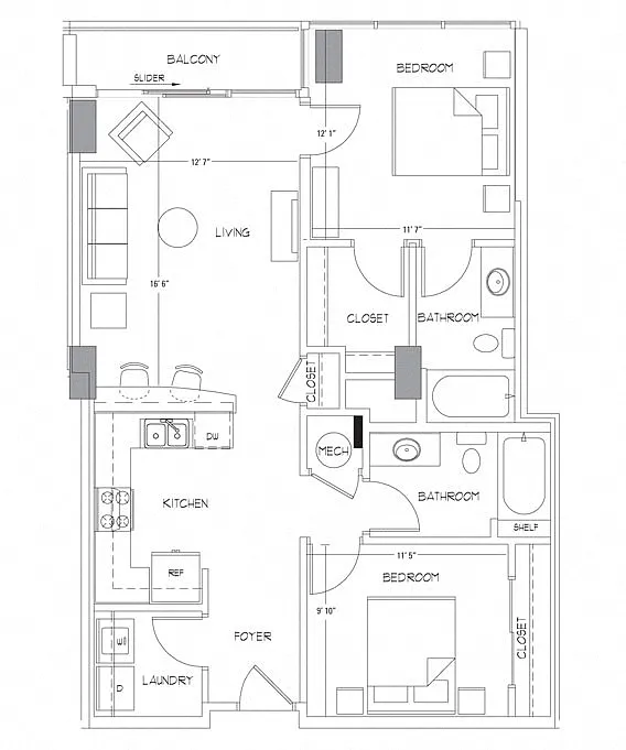 Floor plan B1