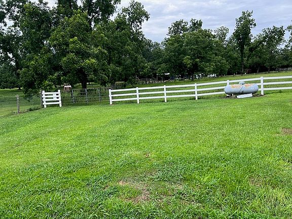 Vinyl fenced gated pasture