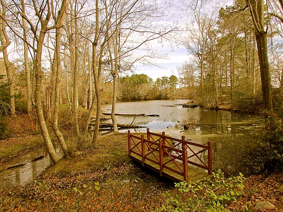 Backs to fresh water lake