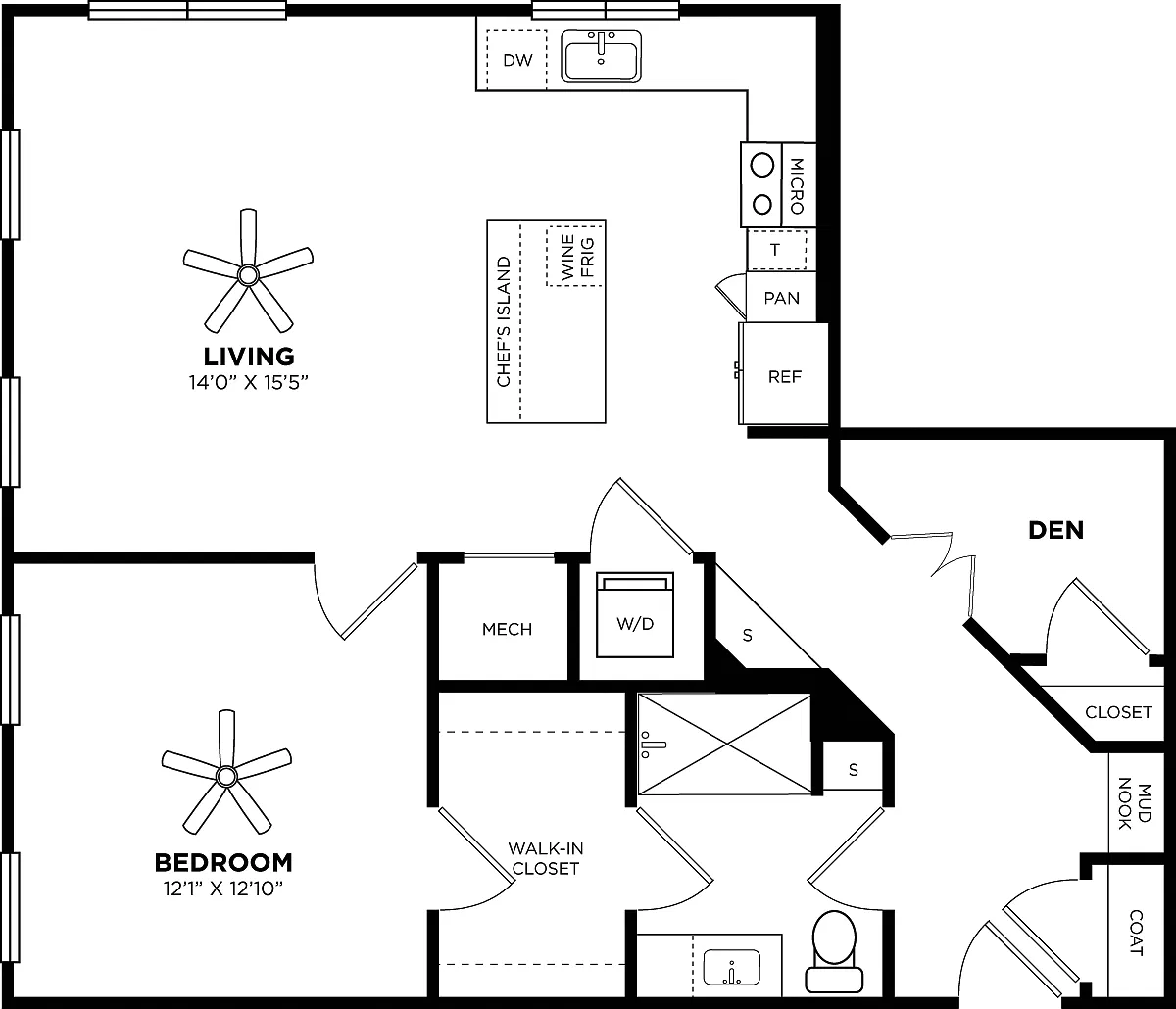 Floor plan 1E
