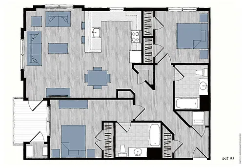 Floor plan B3